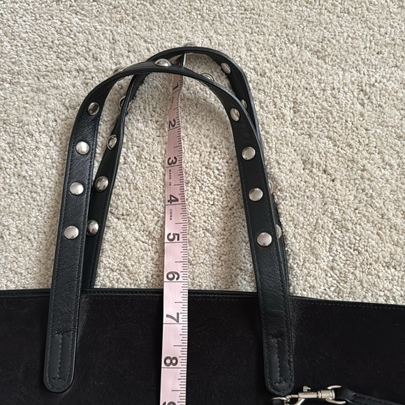 Celine black leather and suede reversible tote - Picture 10 of 16